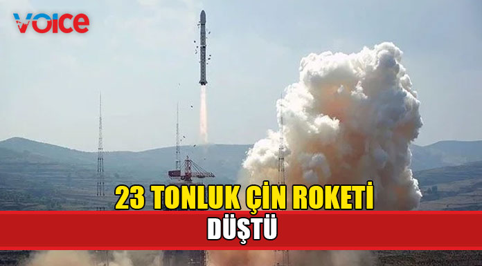 23 tonluk uzay roketi parçası nereye düştü?