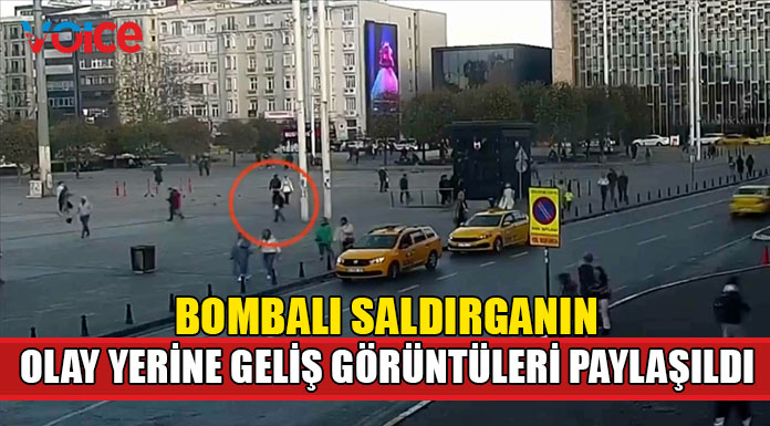 Beyoğlu'ndaki bombalı saldırıyı yapa şahsın olay yerine geliş görüntüleri paylaşıldı