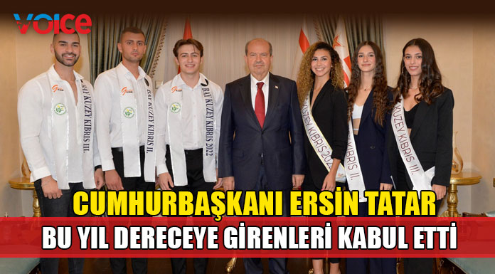 Tatar, “Miss Kuzey Kıbrıs” ve “Bay Kuzey Kıbrıs” yarışmalarında dereceye girenleri kabul etti