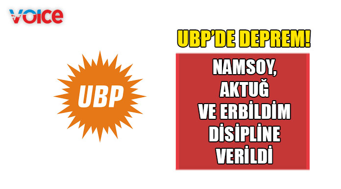 UBP bazı örgüt başkanı ve üyelerin görevlerine son verildiğini açıkladı