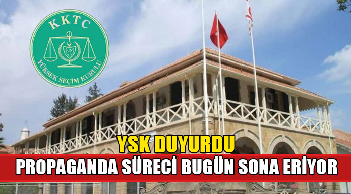 Propaganda süreci 18.00’de sona eriyor