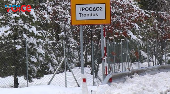 Troodos is covered in white!