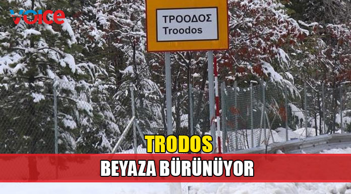 Trodos'ta beyaz manzaralar!