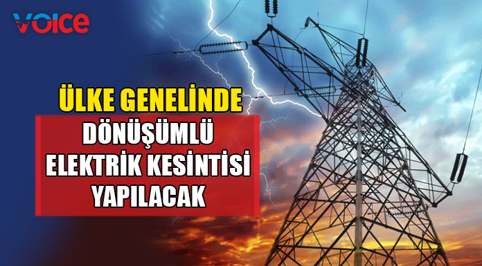 Dönüşümlü elektrik kesintileri bugün de devam ediyor