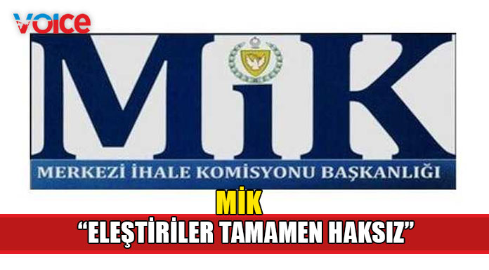 MİK, bazı ihaleler ile ilgili eleştirilerin doğru olmadığını açıkladı