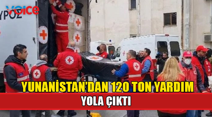 Yunanistan'dan 120 ton yardım malzemesi daha depremzedeler için yola çıkarıldı