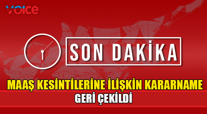 Üstel, maaş kesintilerine ilişkin kararname ve yasa tasarısını geri çektiklerini açıkladı