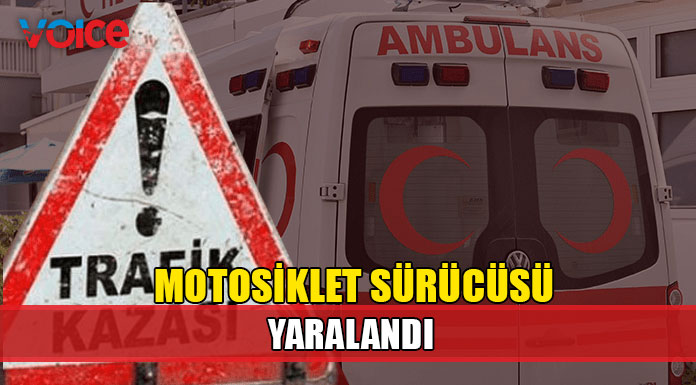 Girne’de motosiklet kazası!