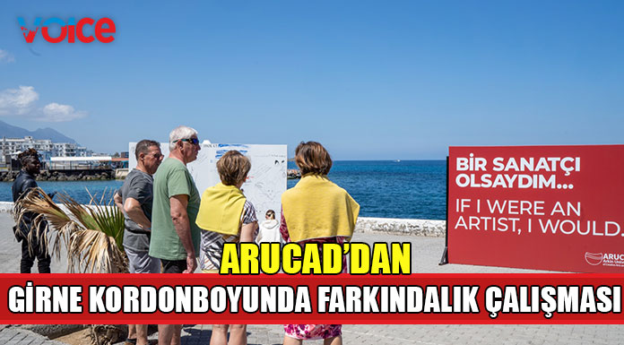 ARUCAD Dünya Sanat Günü için Girne Limanı'ndaydı