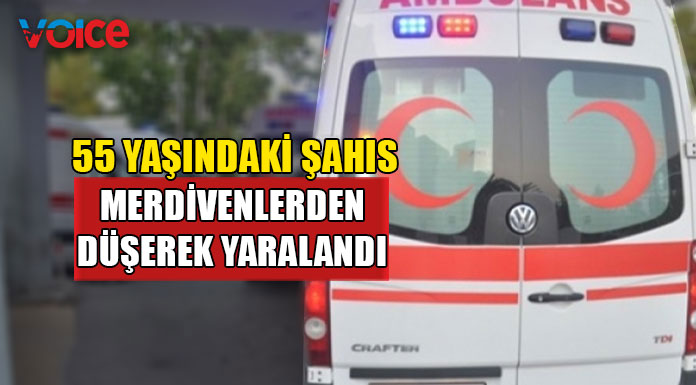 İnşaat merdivenlerinden düşen şahıs yoğun bakımda!