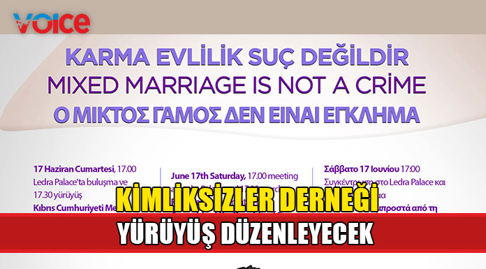 Kimliksizler Derneği Güney Kıbrıs Parlamentosu’na yürüyüş düzenliyor