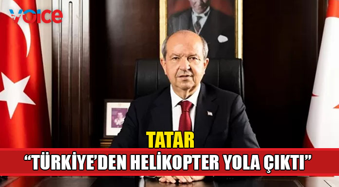 "Güney Kıbrıs'tan bir yangın söndürme uçağı yangın yerine intikal etmek için hazırlandı"