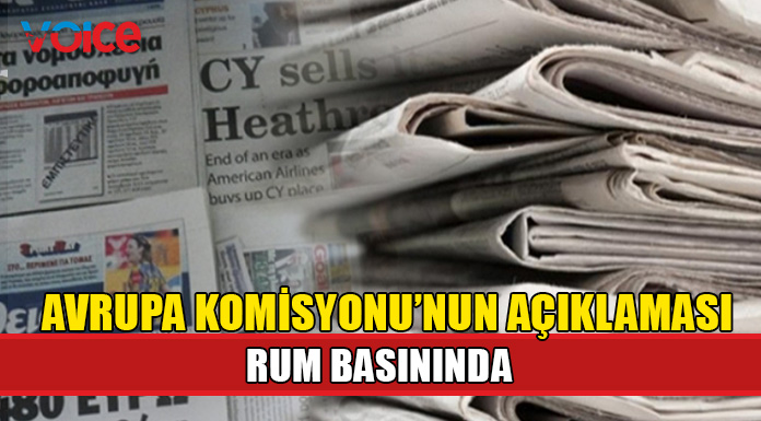 Avrupa Komisyonu'nun Yeşil Hat Ticareti'ne ilişkin açıklaması Rum basınında