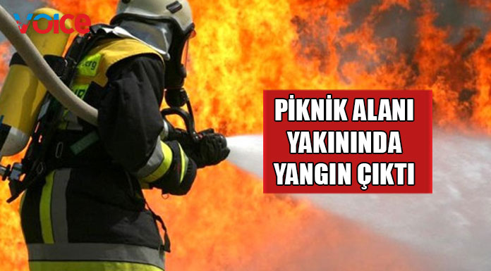 Yenierenköy - Dipkarpaz arasında arazi yangını!