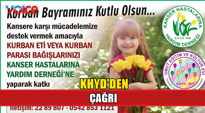 KHYD Kurban Bayramı öncesinde kurban bağışı kabul ettiğini duyurdu