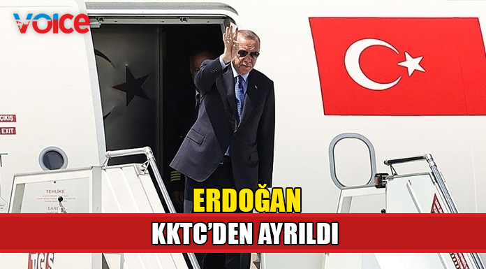 Erdoğan KKTC'deki temaslarını tamamlayarak adadan ayrıldı