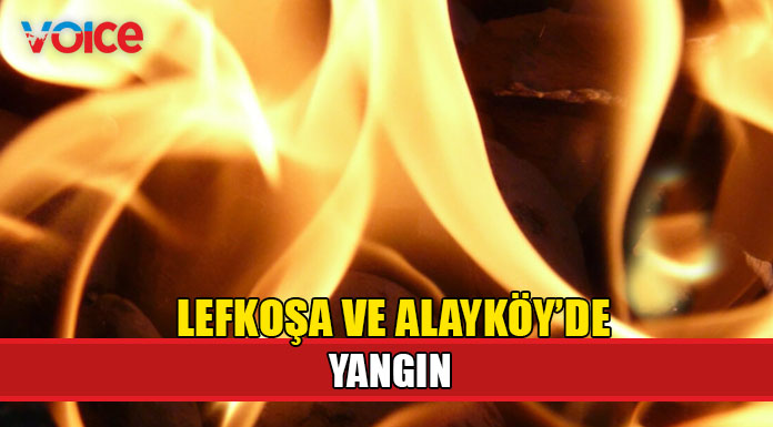 Lefkoşa'da bir iş yerinde, Alayköy'de ise çöplük alanda yangın çıktı!