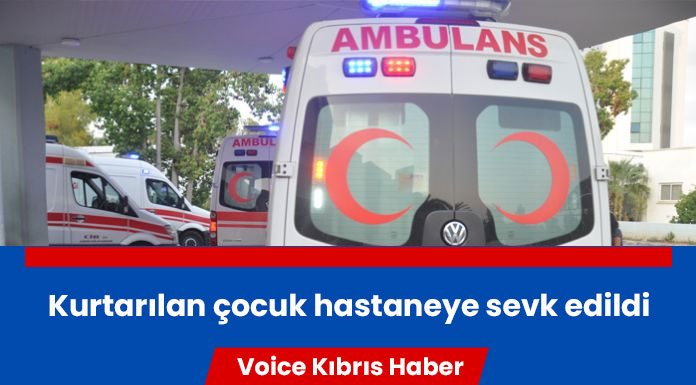 Havuzda eli sıkışan 4 yaşındaki çocuk kurtarıldı