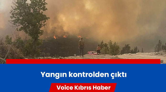 Limasol’a bağlı “Alasa” köyü bölgesinde çıkan yangın kontrolden çıktı