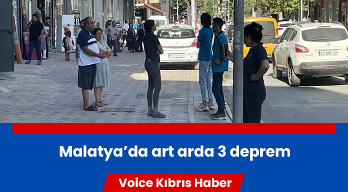 Malatya'da art arda depremler meydana geldi