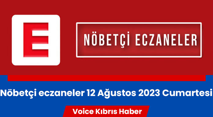 Nöbetçi eczaneler (12 Ağustos 2023)