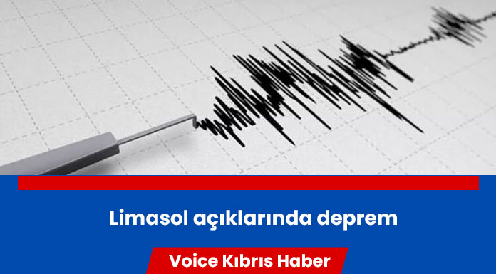 Limasol açıklarında deprem