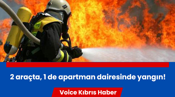 Girne'de 3 ayrı yangın!