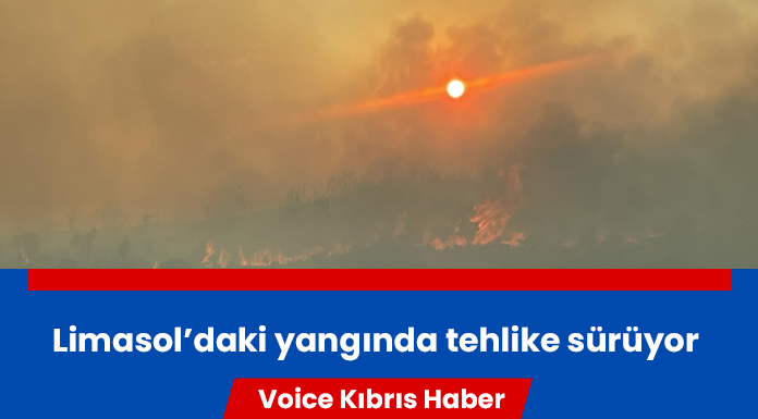 Limasol’da dün başlayan yangın henüz kontrol altına alınmadı