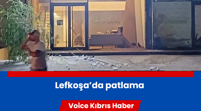 Lefkoşa'da bir iş yerinde patlama meydana geldi!