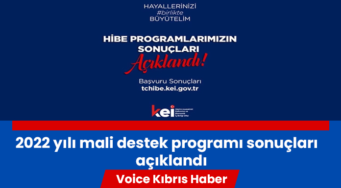 Üç farklı mali destek programının sonuçları açıklandı