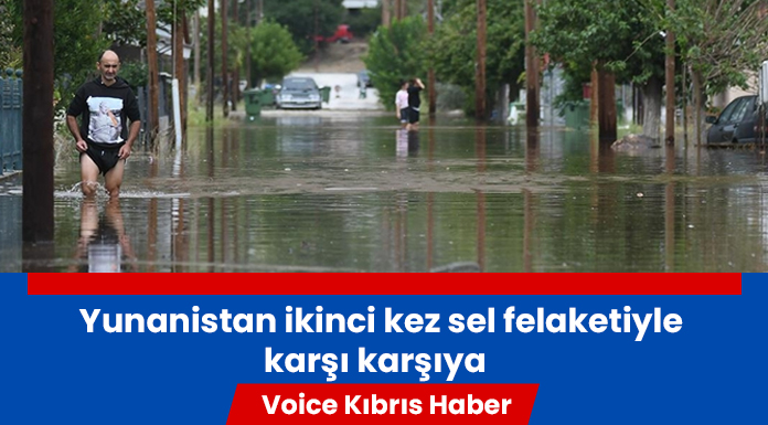 Yunanistan'da şiddetli yağışlar nedeniyle sel meydana geldi