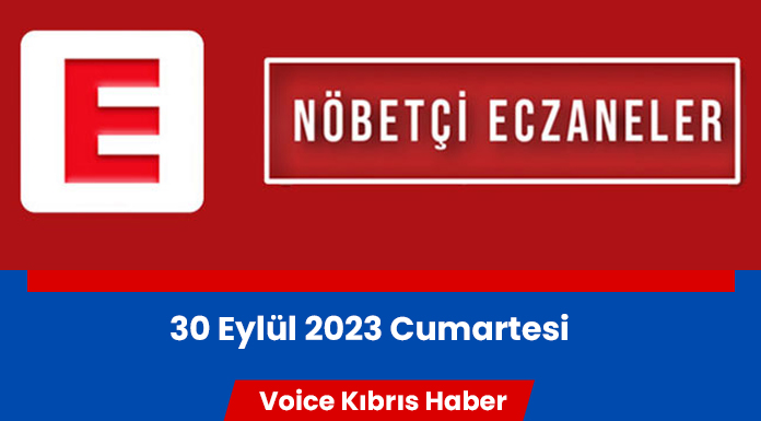 Nöbetçi eczaneler (30 Eylül 2023)