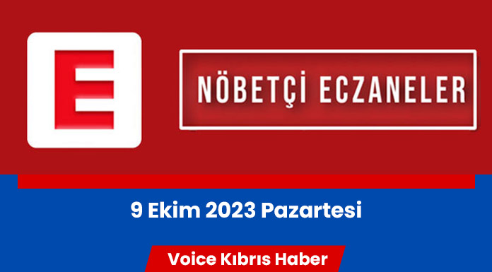 Nöbetçi eczaneler (9 Ekim 2023)