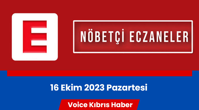 Nöbetçi eczaneler (16 Ekim 2023)