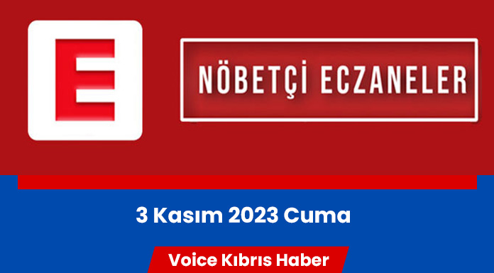 Nöbetçi eczaneler (3 Kasım 2023)