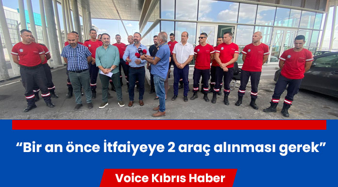 KTAMS ve KAMUSEN, Ercan Sivil Havacılık İtfaiyesindeki eksikliklere dikkat çekmek için uyarı eylemi yaptı