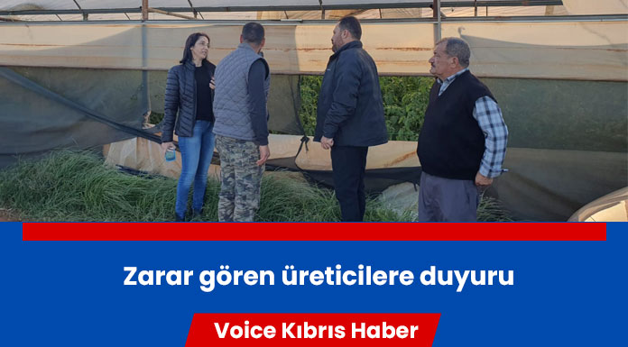 Tarım Bakanı Çavuş, zarar gören seralarda incelemelerde bulundu