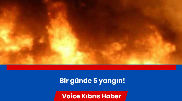 Bir günde 5 yangın!