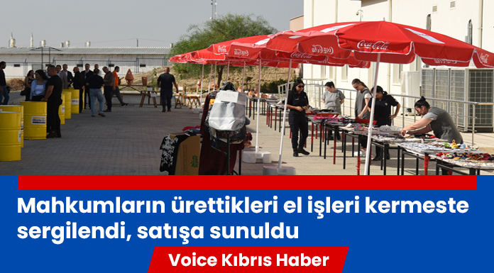 Mahkumların ürettiği el emeği göz nuru ürünler düzenlenen kermeste satışa sunuldu