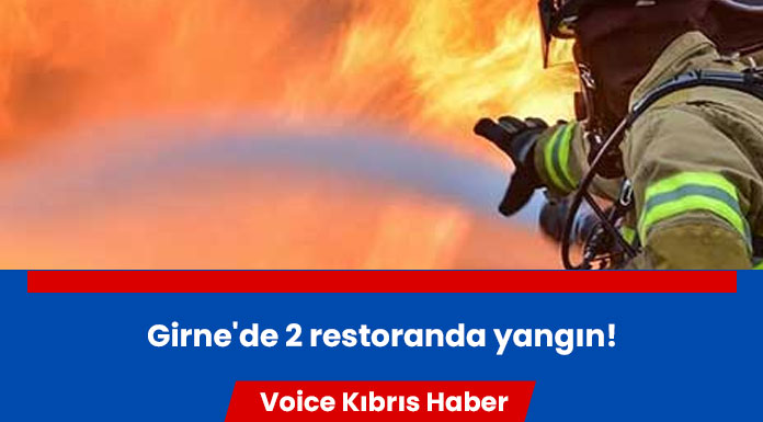 Girne'de faaliyet gösteren 2 restoranda yangın çıktı