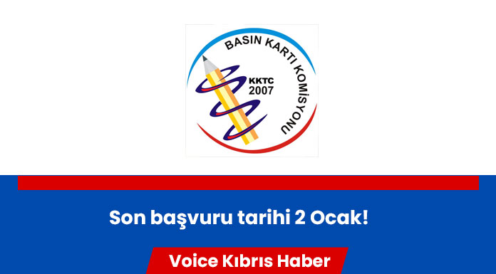 Basın Kartı başvuruları için son gün 2 Ocak…