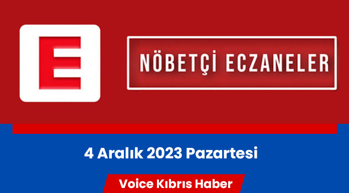 Nöbetçi eczaneler (4 Aralık 2023)