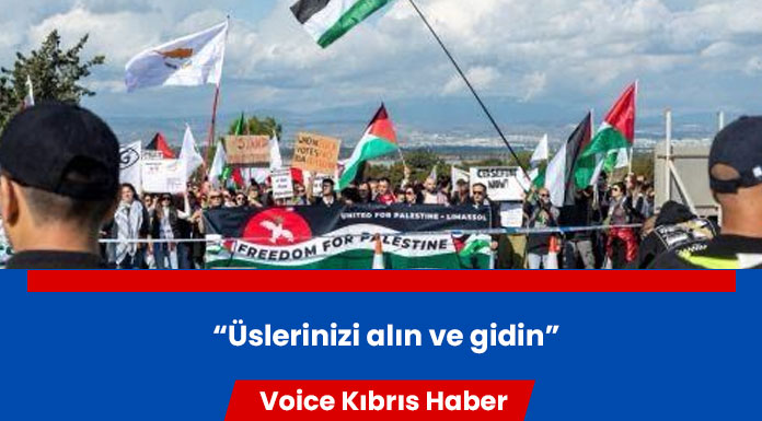 Ağrotur Üssü’nde yüzelerce kişi protesto eylemi düzenledi