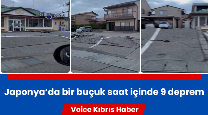Japonya'da 1,5 saatte 5 ila 7,6 büyüklüğünde 9 deprem oldu