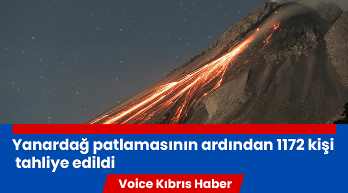 Endonezya'da yanardağ patlamasının ardından 1172 kişi tahliye edildi