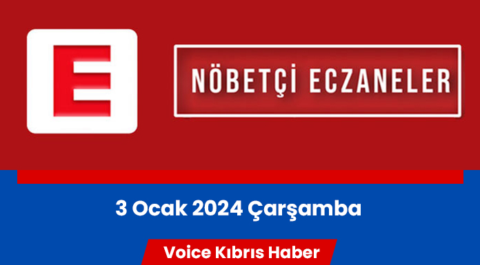 Nöbetçi eczaneler (3 Ocak 2024)