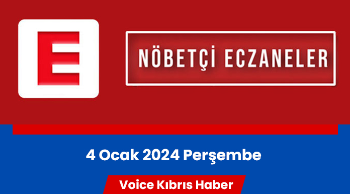 Nöbetçi eczaneler (4 Ocak 2024)
