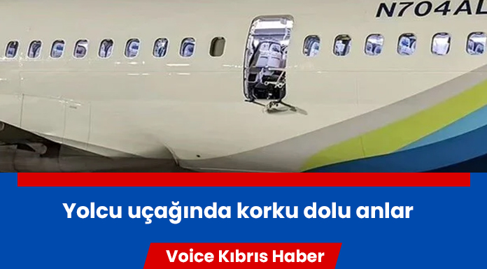 Yolcu uçağının havada kapısı patladı!