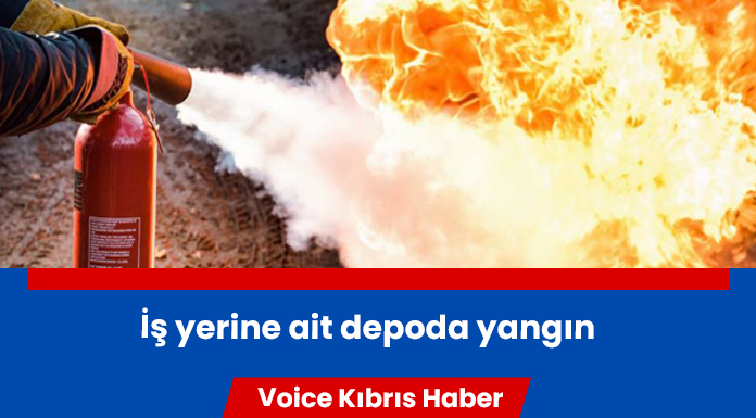 İş yerinin deposunda yangın meydana geldi!