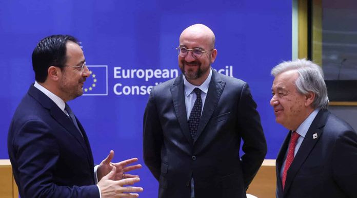 Hristodulidis, BM Genel Sekreteri Guterres ile görüşüyor